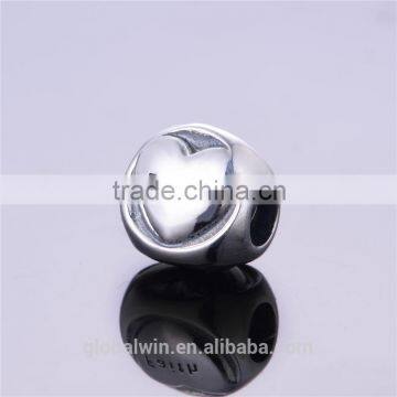 T007 Solid 925 Sterling Silver Engraving Wholesale Faith Hope Love Charms photo-3