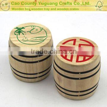 Wooden tea barrel,wooden gift barrel ,Chirstmas gift barrel