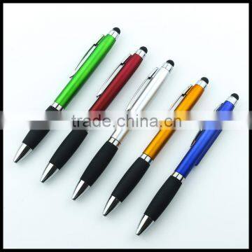 Useful promotional gift office supply stylus ballpoint pen with Screen cleaner