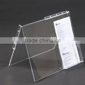 2015 New High Quality Acrylic Countertop Display Stand, Acrylic Sign Holder Menu