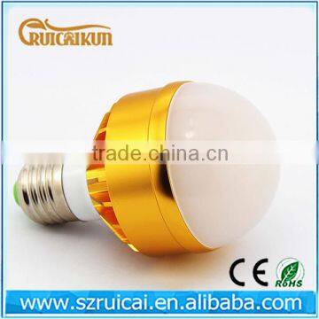 Golden shell 3w 5w e27 led bulb from China