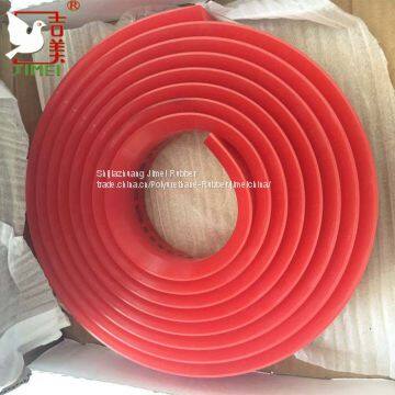 Jimei Factory BAULE Type Polyurethane Squeegee 4000*50*9mm White 70Shore photo-4