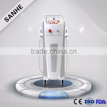 Pure Sapphire SHR IPL with 2 handle / fast hair removal ipl / skin rejuvenation machine