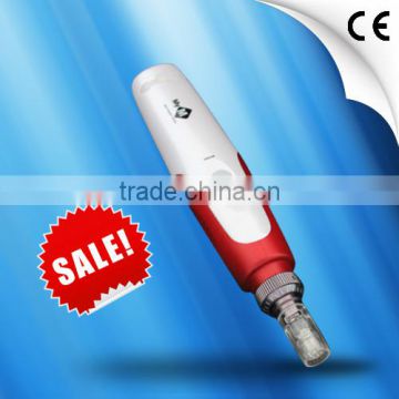 Stainless skin needling derma roller with needle cartridge