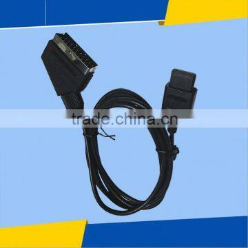 1.8m PVC RGB Scart Video AV Cable Cord Lead Gaming RGB Video Cable For PAL Super For Nintendo N64 for NGC for SNES