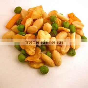 BRC, HACCP,HALAL Certificated Broad Bean Peas and Peanuts Mixed Snacks PM44 Hot Sale