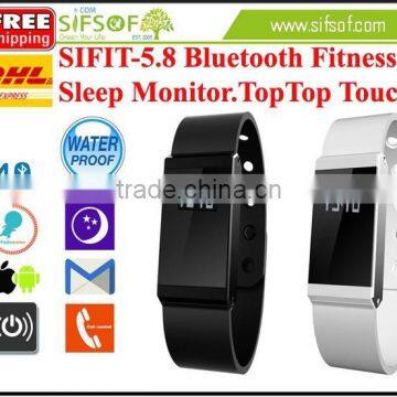 SIFIT-5.8 Bluetooth Fitness Sleep Monitor. Wristband Pedometer.Activity Tracker TOP TOP Touch. Bluetooth Fitness Sleep Monitor.