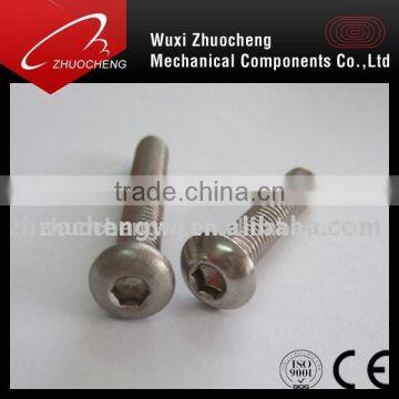 stainless steel hex socket pan head screw ISO7380