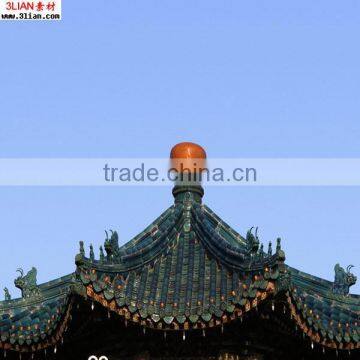 Decorative roof ornaments for pagoda gardens