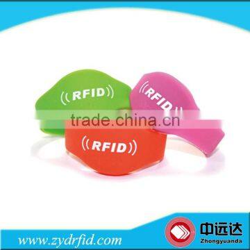 Waterproof RFID silicone wristband for swimming race events