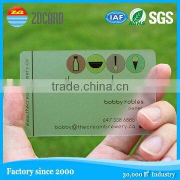 standard size best selling transparent PVC card