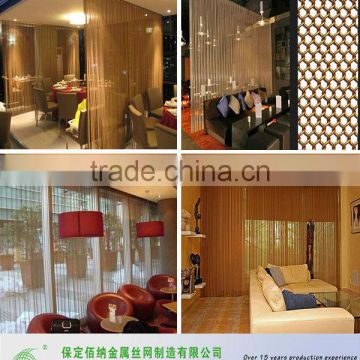 flexible metal folding screen room divider/chain curtain room divider