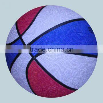 official rubber basketball mixed color size 7