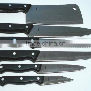 kithcen knife set with cutting board