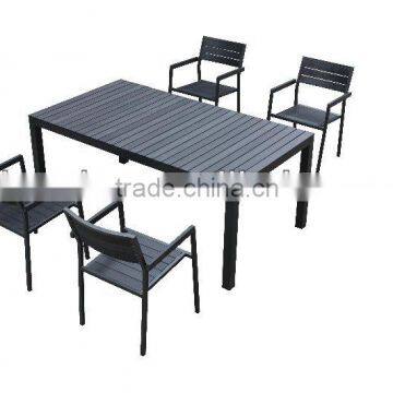 Aluminum Polywood Dining Table Set