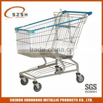 unfoldable shopping cart trolley on wheels