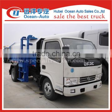 DFAC euro 4 standard mini self loading dumper garbage truck