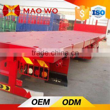 China Export Tri-axle 60 Ton 40 ft Container Flatbed Trailer for Cheapest Price photo-3
