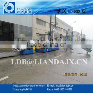 CE certificated waste plastic film granulating machine