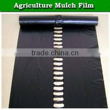 lldpe black agricultural plastic rolls / black mulch film with holes