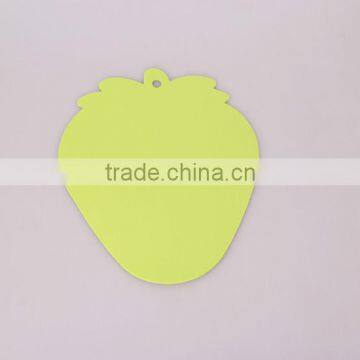 Home Used Strawberry Shaped Soft EVA Material Non-toxic Three Solid Fresh Color High Toughness High Desity Cup Coaster Board photo-4