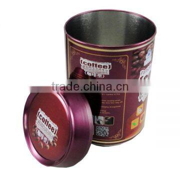 Tinbo factory round coffee tin box