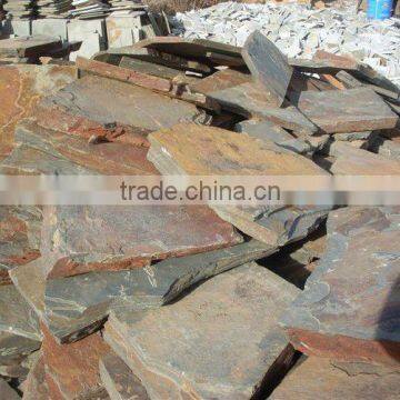 Rusty slate stone tile random size