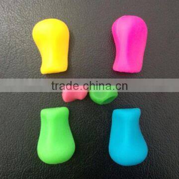 FDA LFGB Colored Pencil Grips, Silicone Rubber Handwriting Pencil Grips photo-2