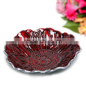 Traditional Rosewood Red Enamel Bowl