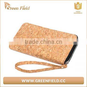 Eco Friendly Wood Wallet Vegan Light Brown Cork Large Mens Wallets