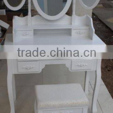Triple Mirror Dressing Table With Stool photo-5