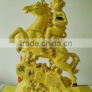 High Quality 24K Gold Plated Chinese Zodiac Monkey Figurine for Business Gifts photo-2