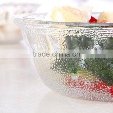 Apple Design Set 5 Engraving Large Cleat Decorative Glass Salad Bowls photo-4