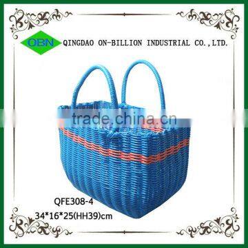 Hand Woven PP Tube Basket for Shopping photo-2