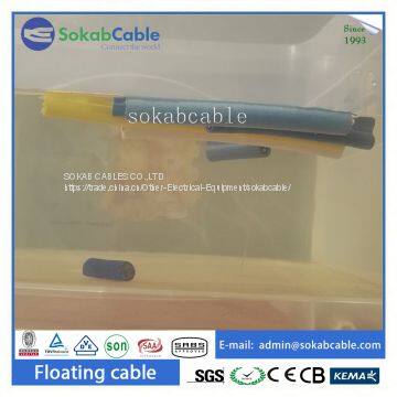Foam PVC sheathed swimming pool floating cable