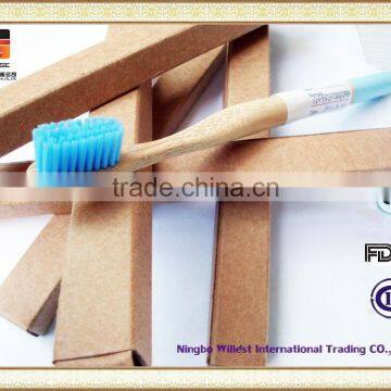 Colorful Bristle Recyclable and Environmental Adult Bamboo Toothbrush photo-5