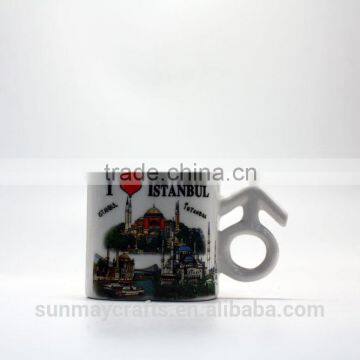 OEM High Quality Custom I Love Istanbul Souvenir Black Ceramic Cup for Sale photo-5
