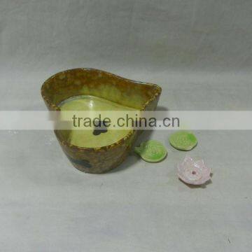 Heart Shape Ceramic Dog Bowl