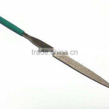 Ti coated Electroplated diamond flat file/electroplated diamond file