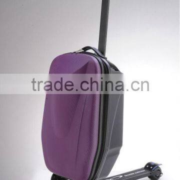 2015 hot sale trolley luggage / multi-funcation scooter suitcase