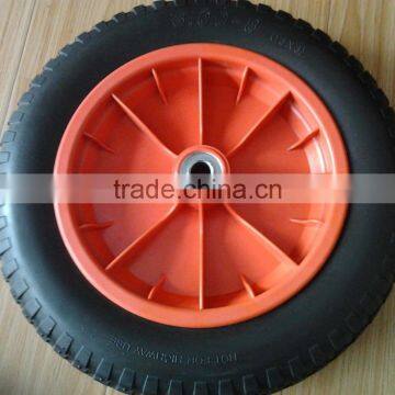Tubeless PU Foam Wheel 3.00-8 With Plastic Wheel
