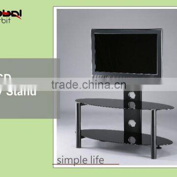 Living Room LCD Furniture Glass Movable Rotate TV Stand photo-5