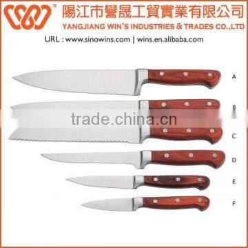 A3137 Hot Sale Stainless Steel Blade Knife Set With Pakkawood Handle photo-2