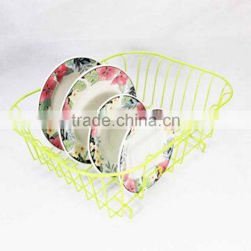 548-35 Kitchen Rectangle Coloring Metal Wire Dish Drying Rack photo-6