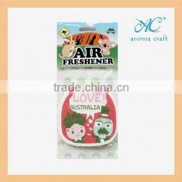 2015 Best Seller for Promotional Gifts Customized Logo Hanging Paper Air Freshener Car Perfume Wholesale photo-2