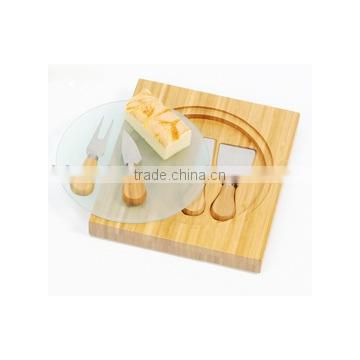 Cheese knives With Bamboo Case #10808