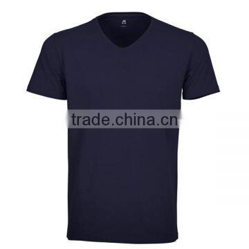 Shanghai dark blue v collar t shirt