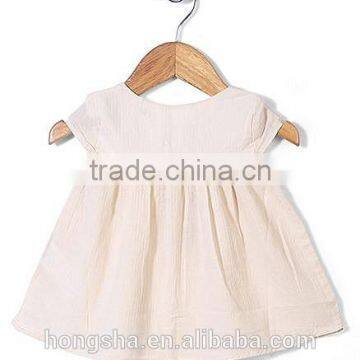 Embroidery Child Clothes Pretty Floral Print Baby Dress HSd6014 photo-3