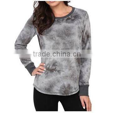 Ladies long sleeve tie dye sweater