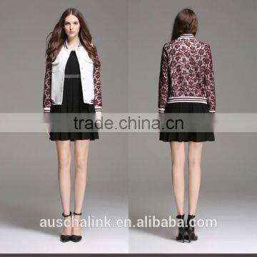 New Arrival Ladies Short Style Lace Sleeve 100% Polyester Jacket photo-6